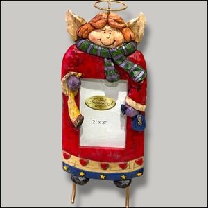 Cherished Times Resin Angel Photo Frame Christmas Ornament Holiday Decor